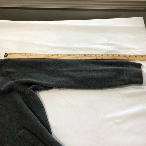 Polo Ralph Lauren mens L charcoal gray cotton knit zippered hoodie sweatshirt - Picture 8 of 11